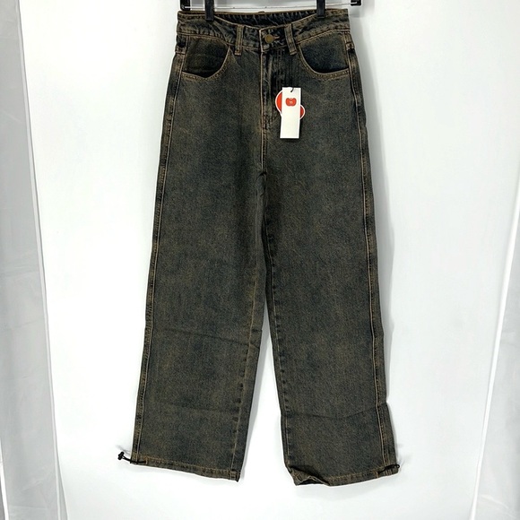 Cider NWT XS wide leg denim jeans - Picture 1 of 9